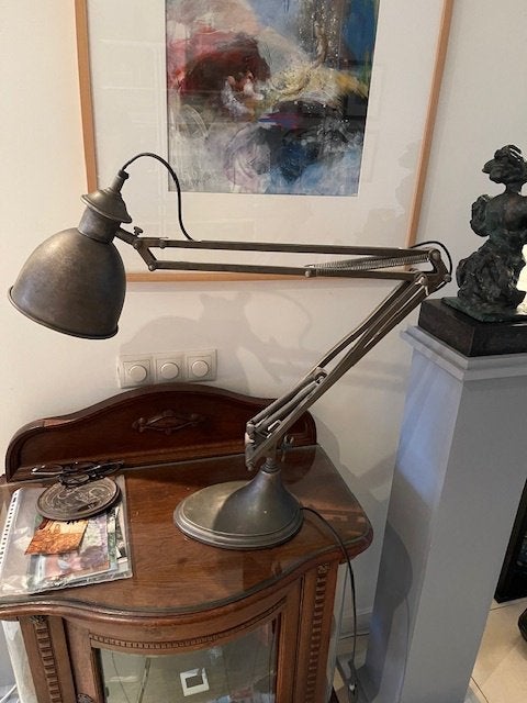industriele lamp, Ophalen, Zo goed als nieuw, Metaal, Industrieel