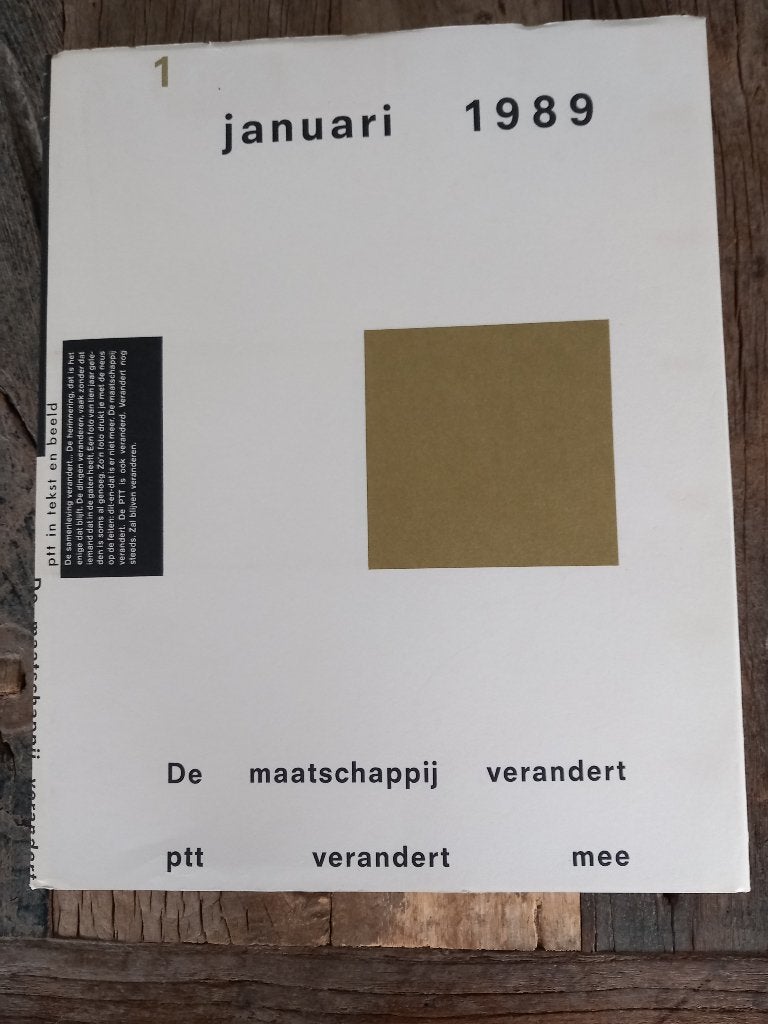 De maatschappij verandert, PTT verandert mee, Boeken, Ophalen of Verzenden, Zo goed als nieuw, Nederland