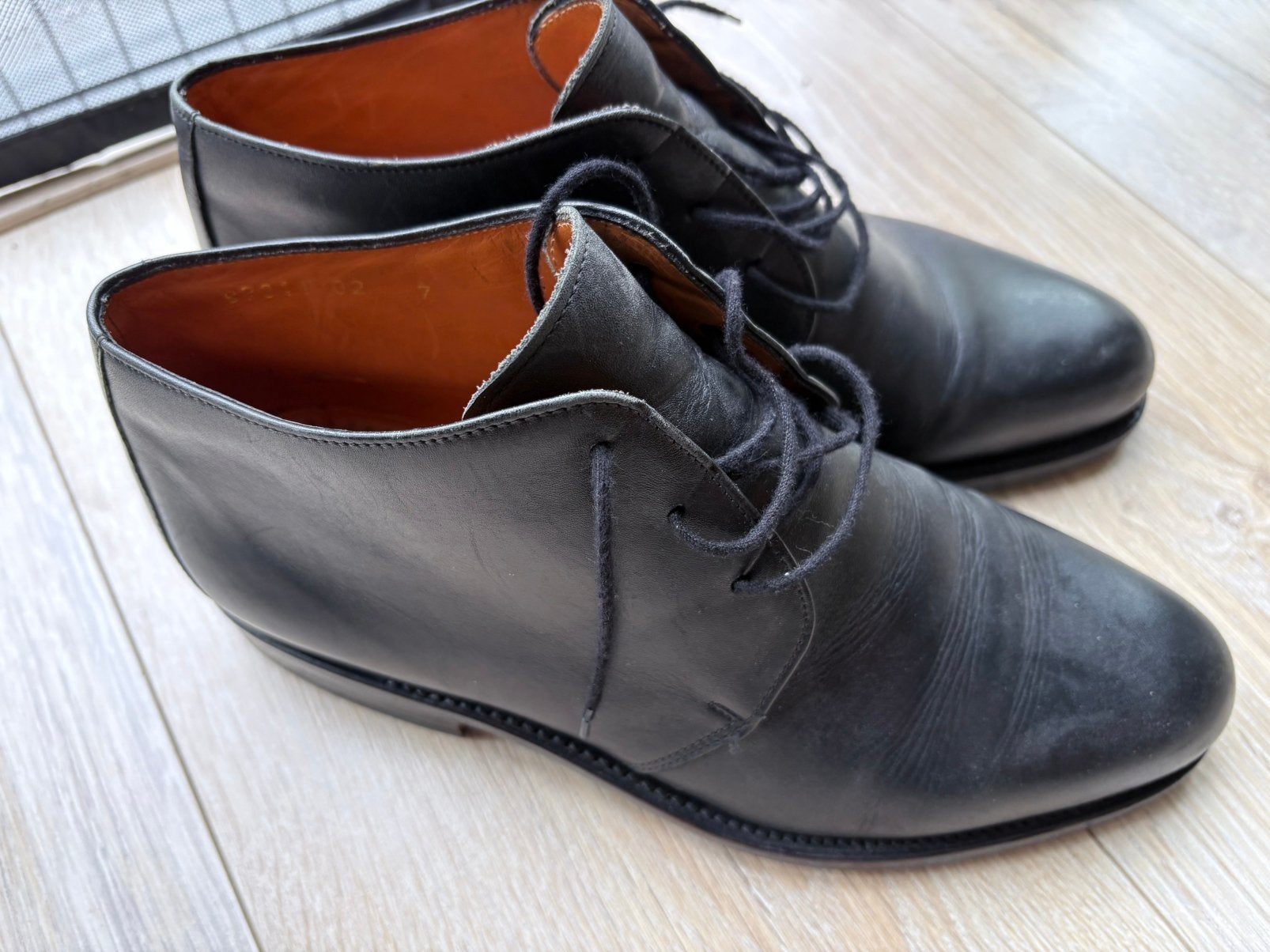 AvanG leren herenschoen, veter, zwart, maat 41, Ophalen, Zwart, Zo goed als nieuw, Veterschoenen