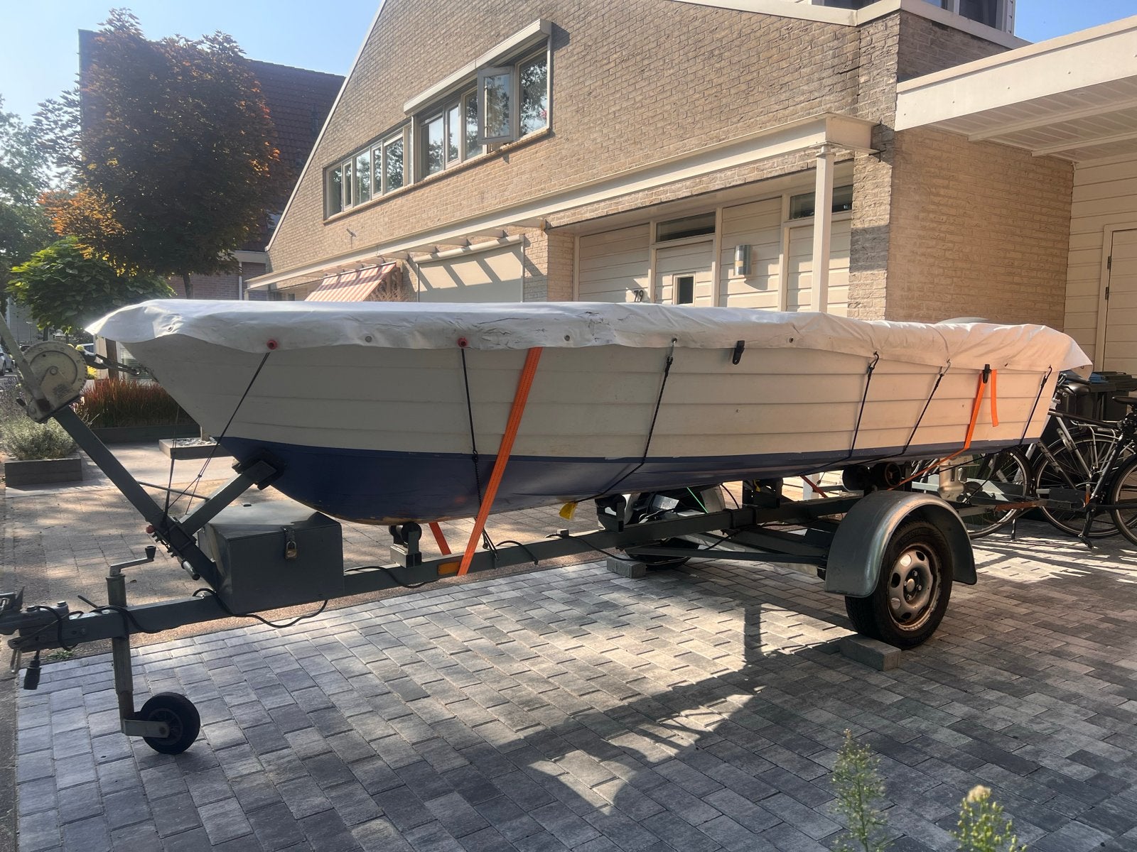 Terhi 410 R Consoleboot met Honda 10 PK buitenboordmotor, Overige merken, Gebruikt, Afdekzeil, Buitenboordmotor