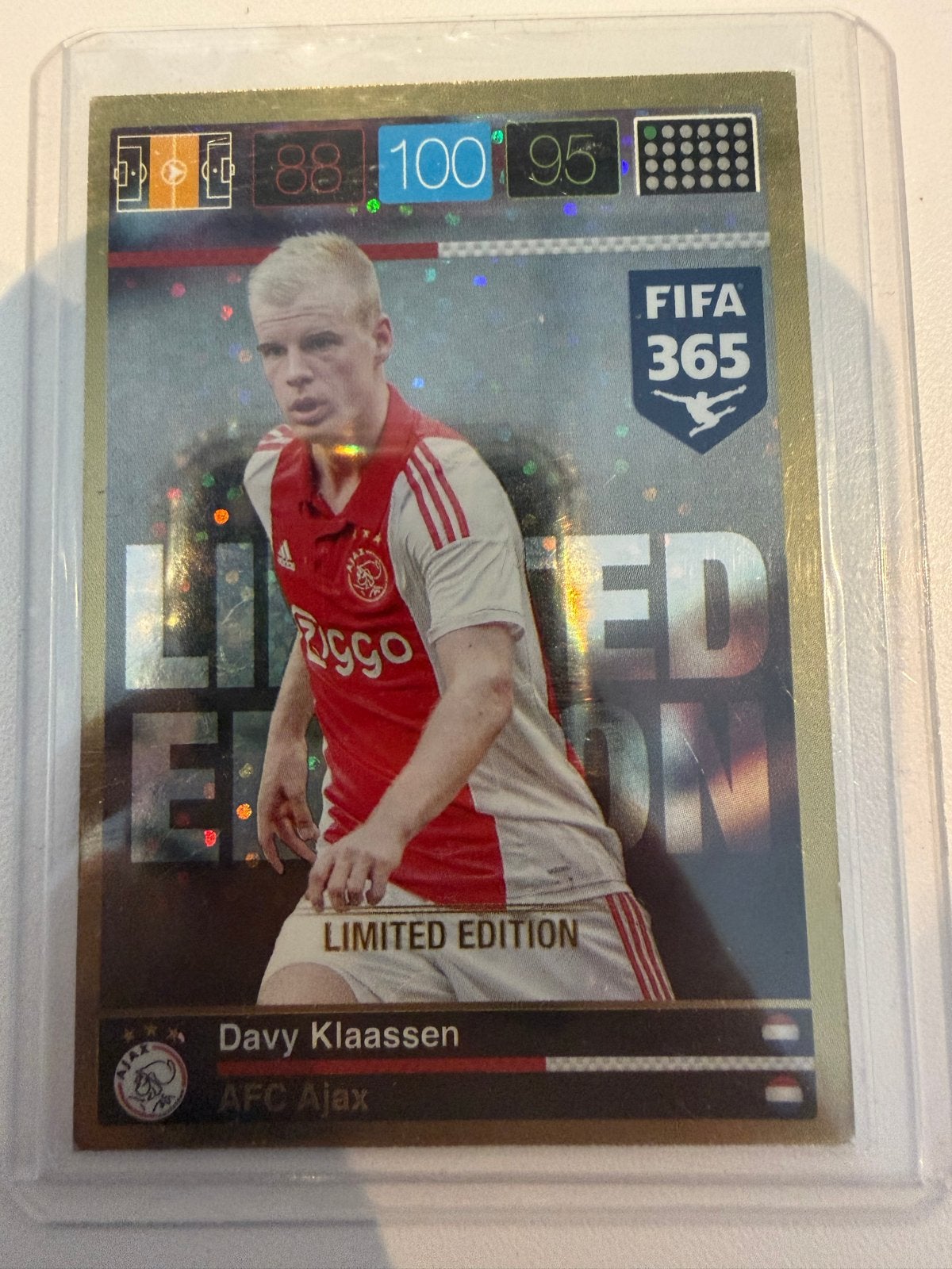 Davy Klaassen Limited Edition Panini kaart Ajax 2015/2016, Ophalen of Verzenden, Nieuw, Ajax, Spelerskaart