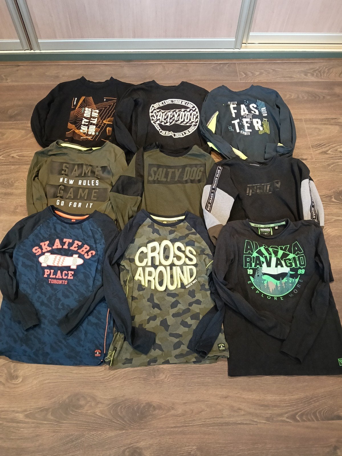 9 longsleeve jongens 152, Ophalen of Verzenden, Zo goed als nieuw, Maat 146