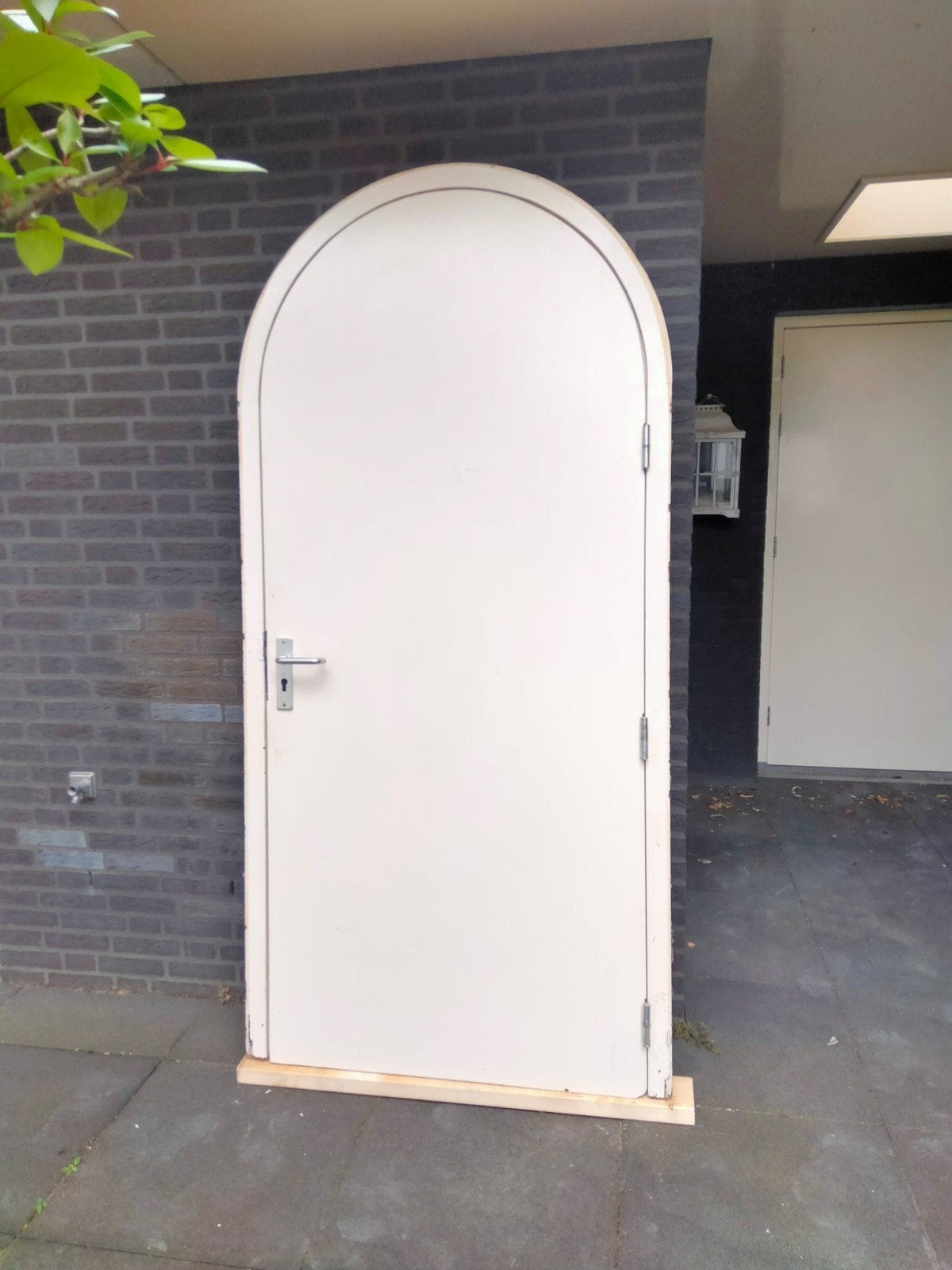 Kozijn inclusief poort | hard hout merbau, 215 cm of meer, Buitendeur, Hout, Ophalen