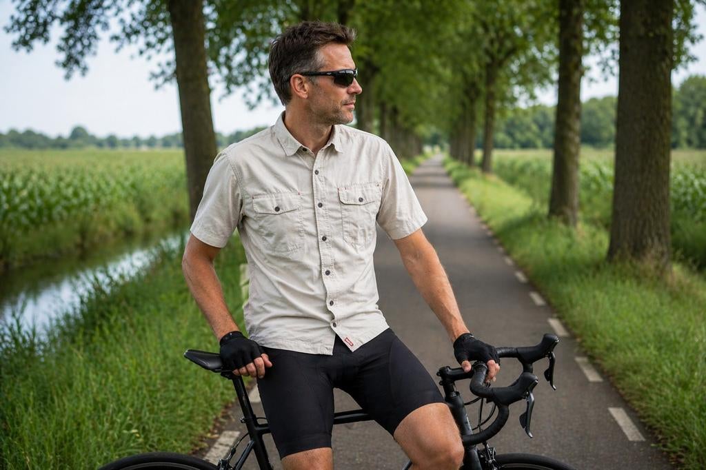 AGU outdoor sport/biking shirt ruime L , bijna nieuw €25, Maat 52/54 (L), Verzenden, AGU, Zo goed als nieuw