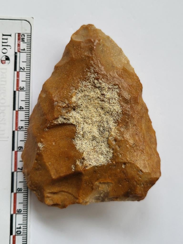 Vuursteen vuistbijl Frankrijk Neanderthaler bodemvondst, Ophalen of Verzenden