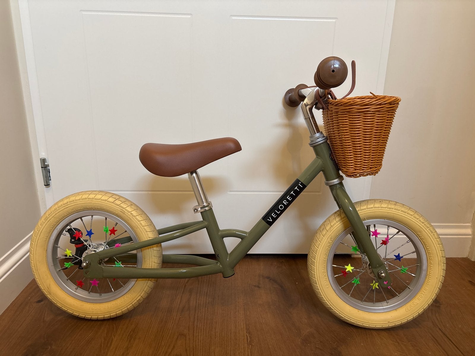 Veloretti driewieler 2-in-1 loopfiets met mandje, Ophalen of Verzenden, Zo goed als nieuw, Loopfiets