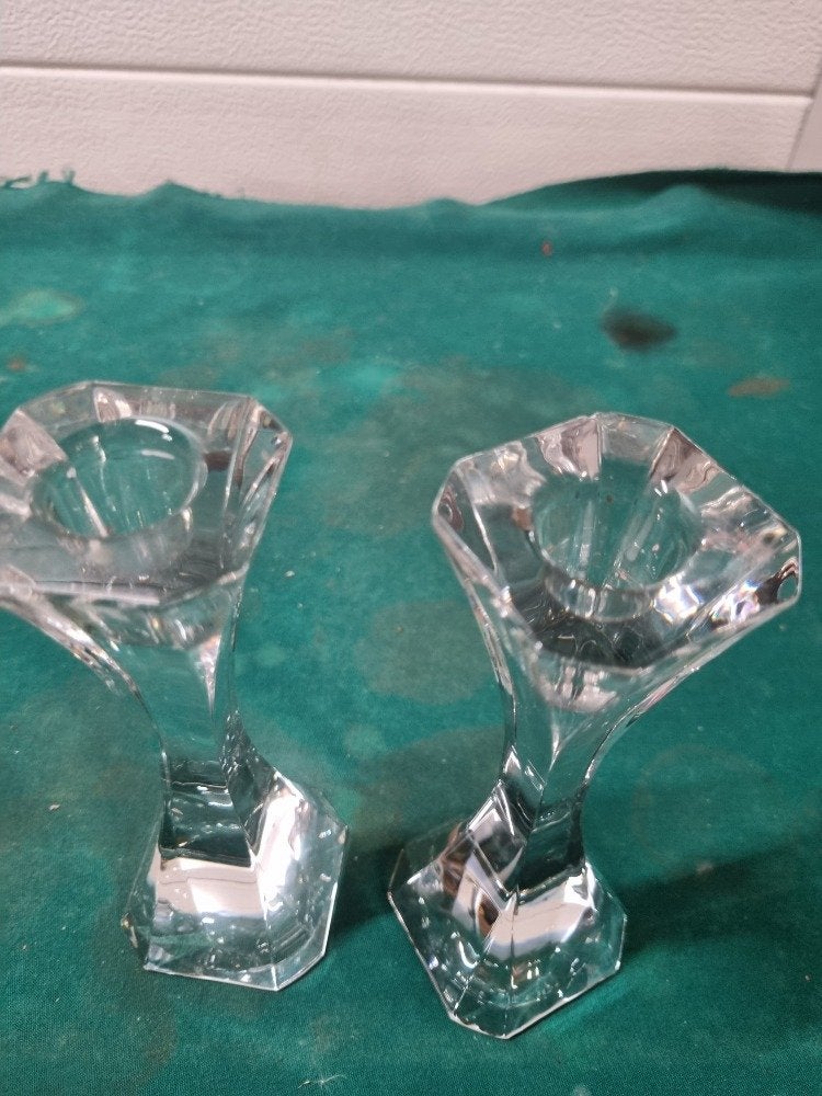 kandelaars kristal villeroy en boch 2 stuks, Ophalen of Verzenden, 'T Olde Gre-j, Info@toldegrej.nl, Endepoelstraat 20f Didam