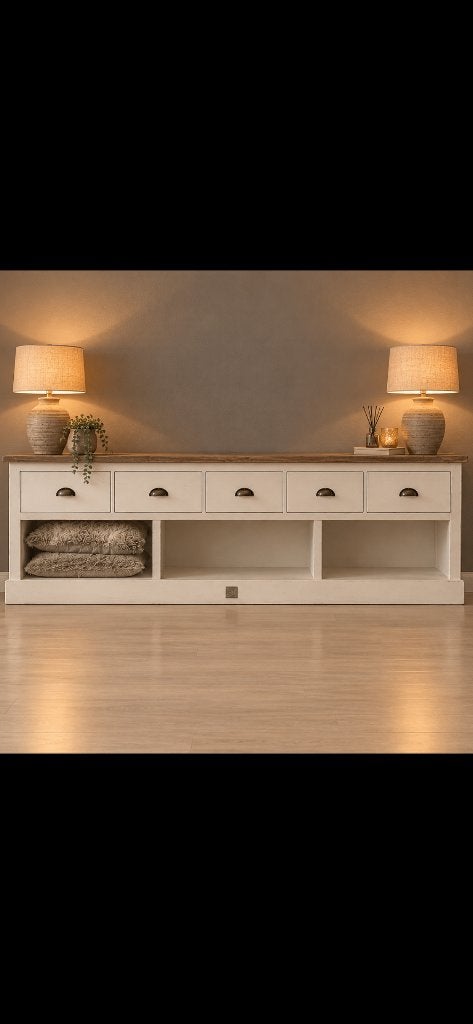 Tekoop Rivièra Maison Newport dressoir, Ophalen, Overige materialen, Gebruikt, 150 tot 200 cm