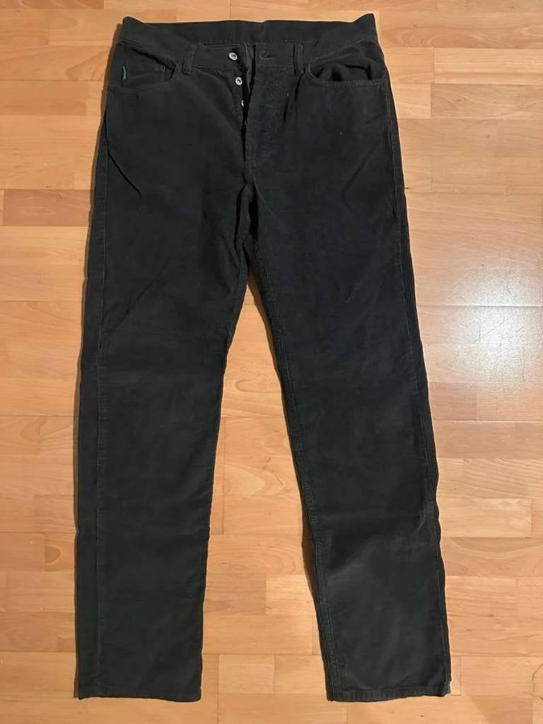 Zwarte ribfluwelen broek, Kleding | Heren, Spijkerbroeken en Jeans, Onbekend, Zwart, Overige jeansmaten, Ophalen of Verzenden