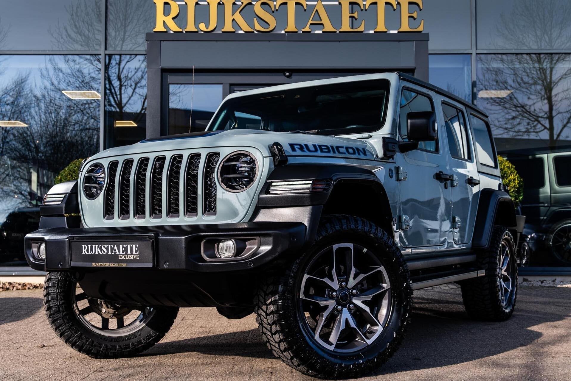 Jeep Wrangler Unlimited 4xe 380 Rubicon|20''|ACC|360°|CABRI, Automaat, 4 cilinders, Blauw, 23 km/l