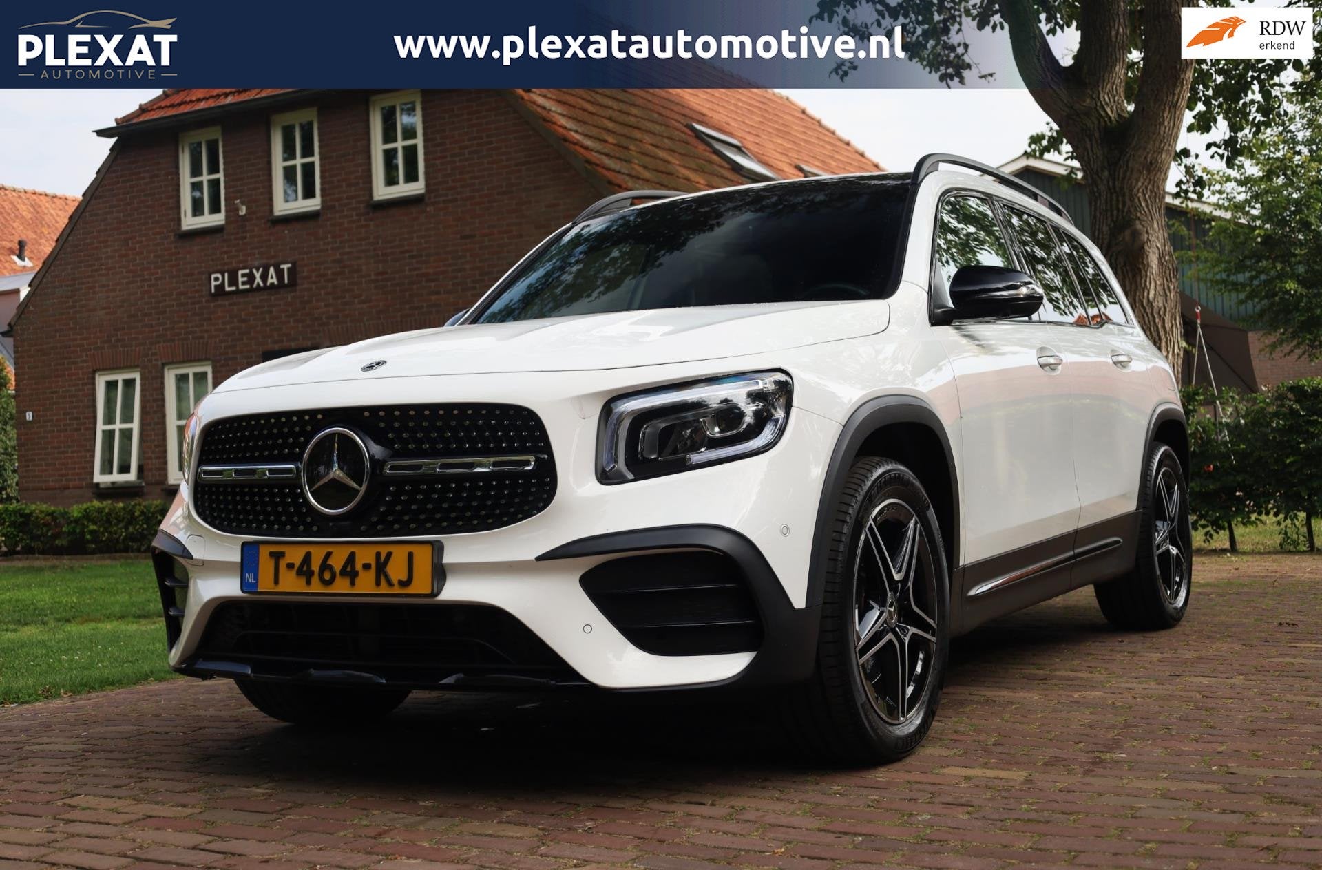 Mercedes-Benz GLB 250 4MATIC Premium Plus Aut. | DISTRONIC P, Auto's, Mercedes-Benz, Gebruikt, 4 cilinders, 2000 kg, Wit