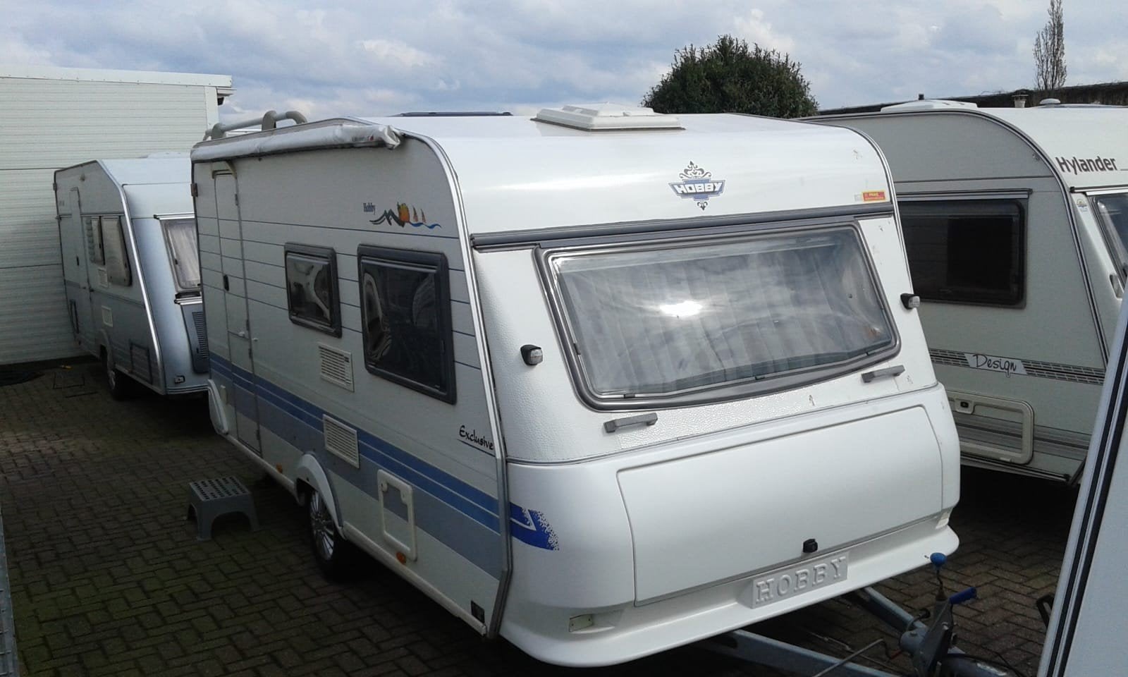 Hobby 10 Caravan uit 2000, Caravans en Kamperen, Caravans, Rondzit, Hobby, Luifel, Ophalen