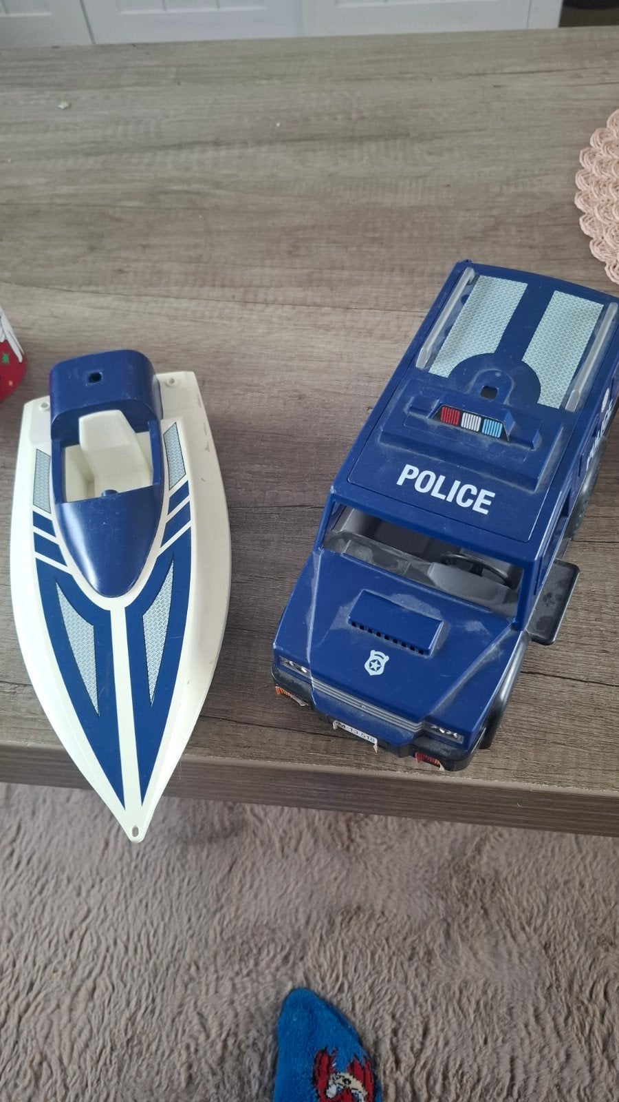 Playmobil politiebus en boot, Ophalen of Verzenden, Gebruikt