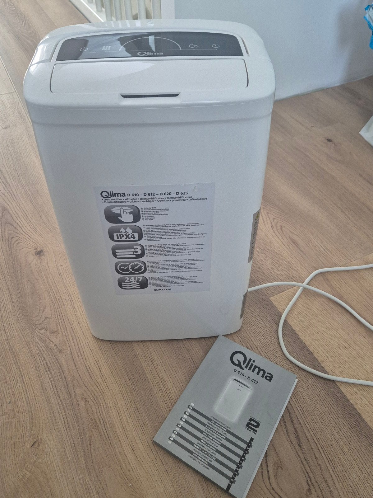 Qlima D 610 - D 612 Luchtontvochtiger, Ophalen of Verzenden, Zo goed als nieuw, Luchtontvochter