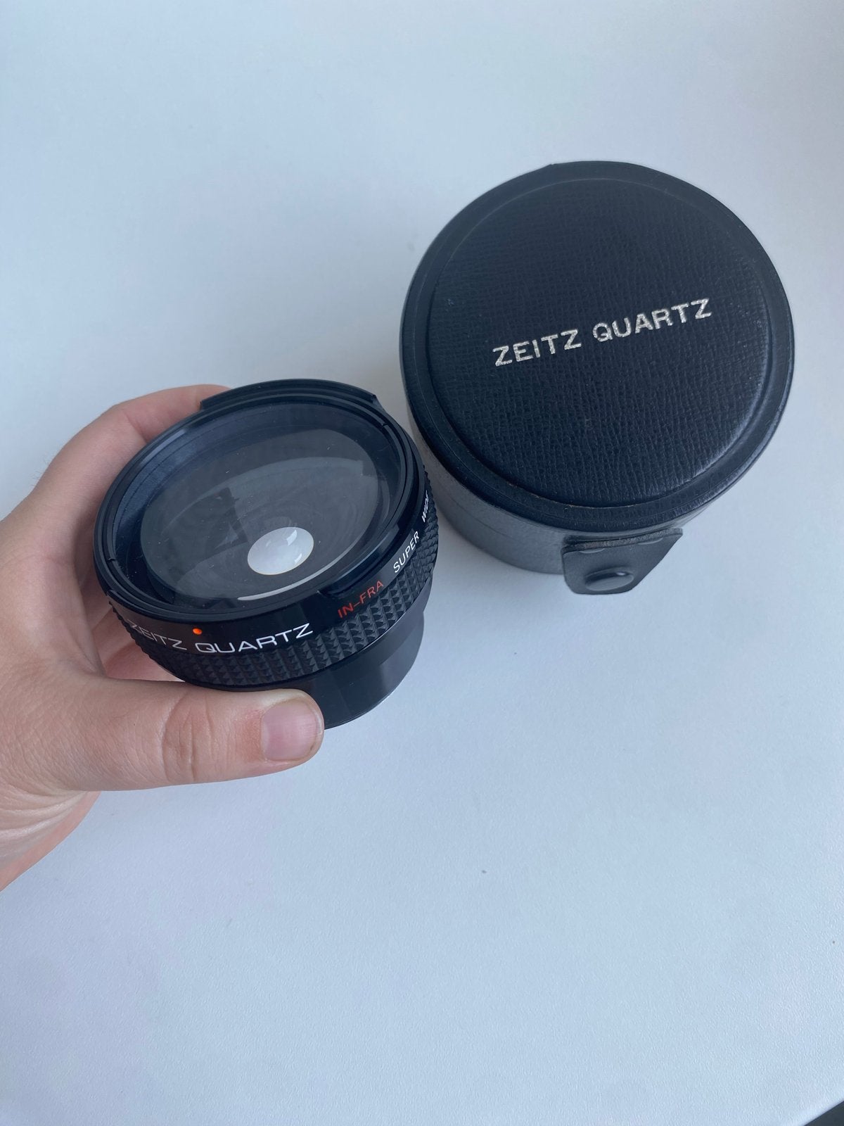 Zeitz Quartz In-Fra Super Wide Macro 0.42x vintage lens/conv, Overige merken, Gebruikt, Beschermhoes/tas, Ophalen of Verzenden