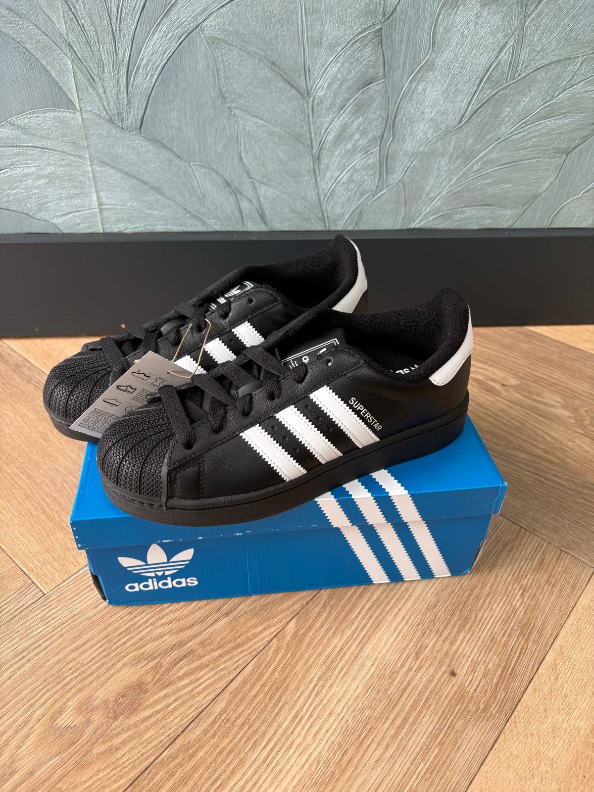 Adidas Superstar II J sneakers - Maat 38 2/3, Zwart, Nieuw, Ophalen of Verzenden, Sneakers of Gympen