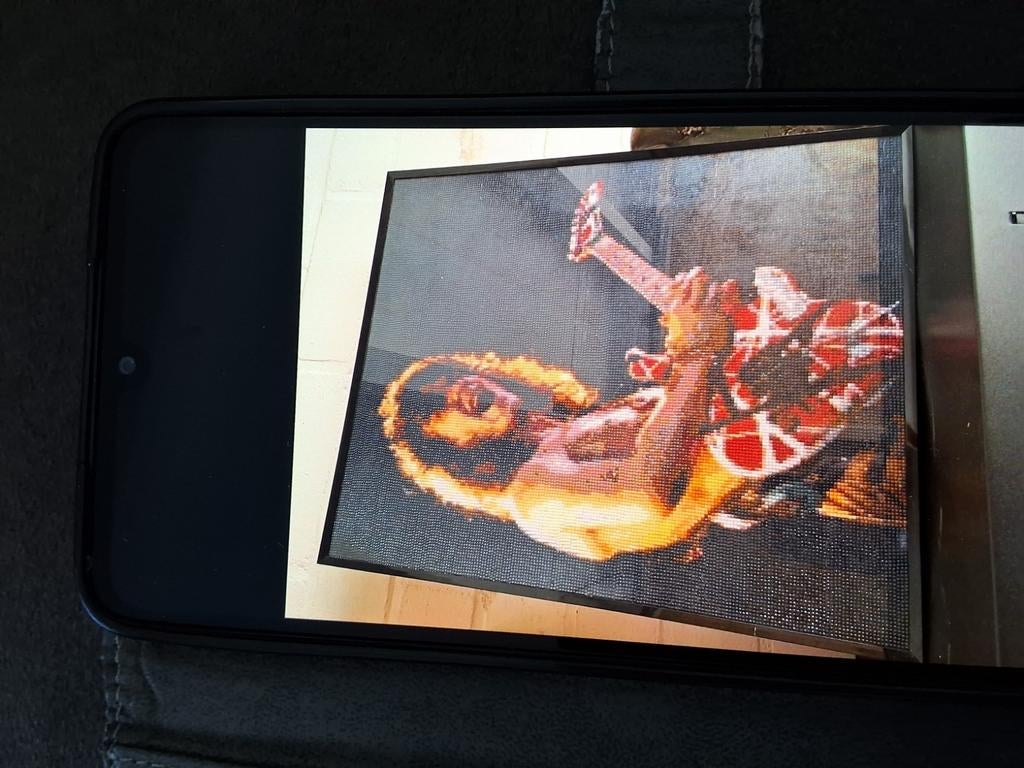 Diamond Painting Eddie Van Halen Gitaar, Ophalen, Zo goed als nieuw, Overige onderwerpen, Onbekend