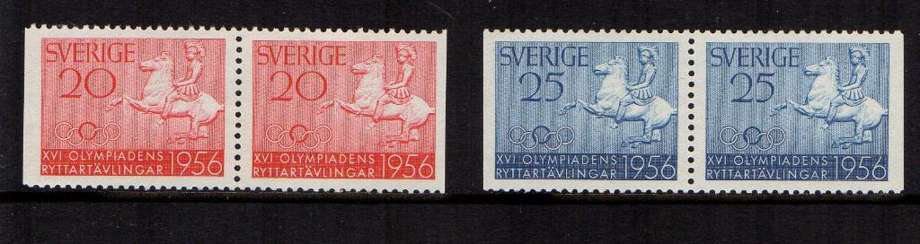 Zweden Jaar 1956. Facit 478BB-479BB, Ophalen of Verzenden, Zweden, Postfris
