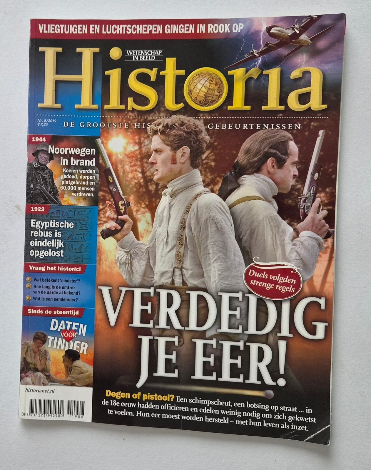Historia Magazine - Verdedig je eer! (Nr. 8/2019), Ophalen of Verzenden, Zo goed als nieuw, Wetenschap en Natuur