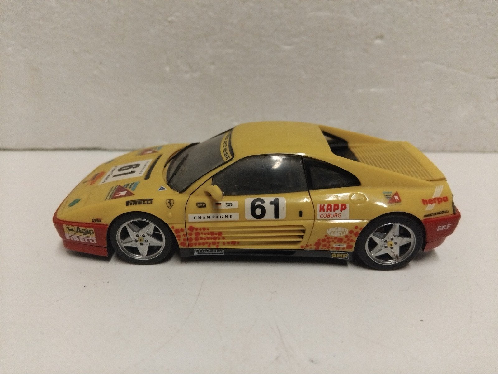 Herpa 1:43 Ferrari 348 TB Challenge #61 Scuderia, Ophalen of Verzenden, Gebruikt, Auto
