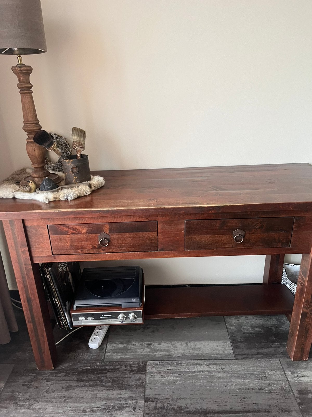 Sidetable, Huis en Inrichting, Tafels | Sidetables, Ophalen, 100 tot 150 cm, Zo goed als nieuw, 25 tot 50 cm