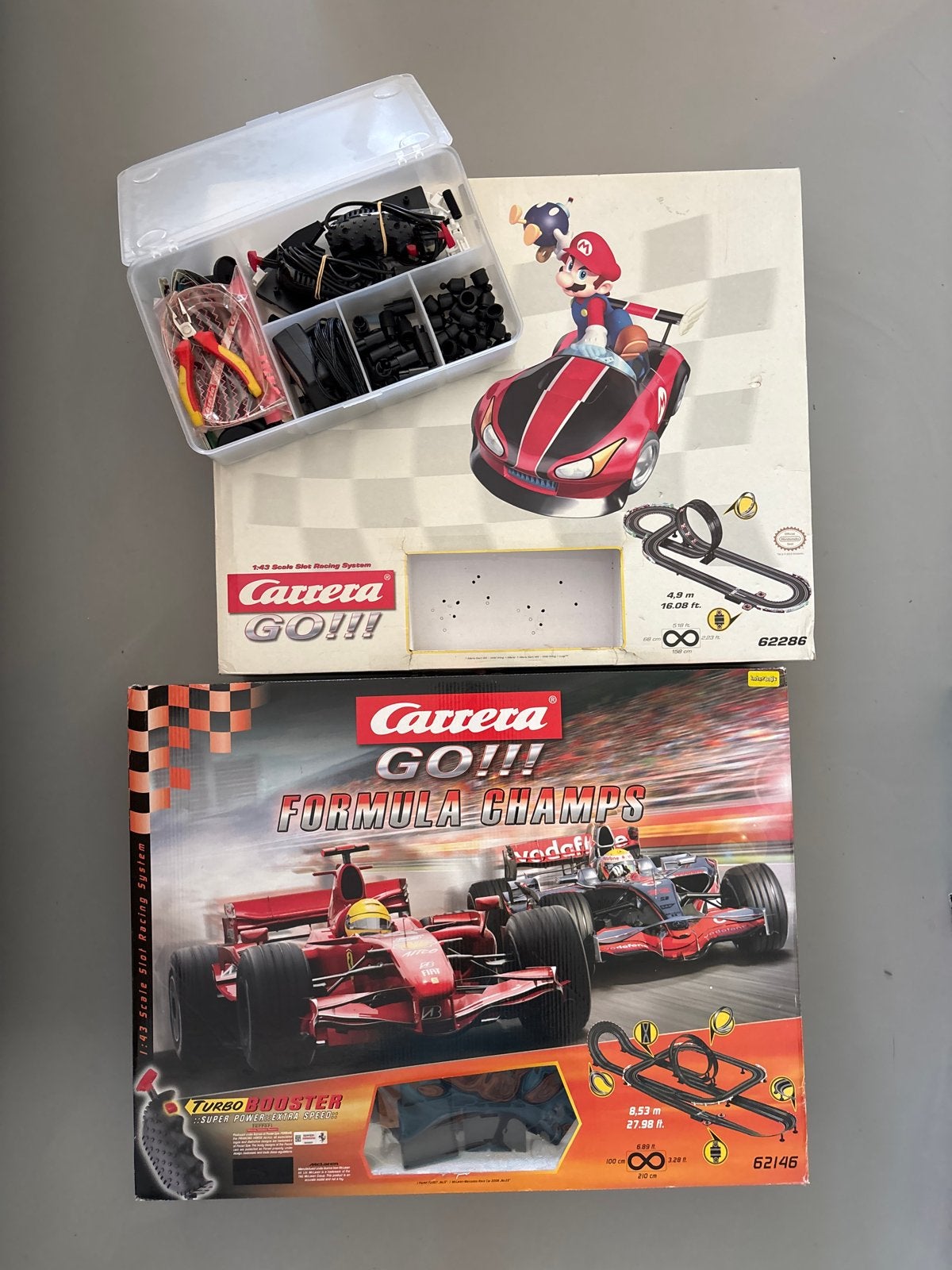 Carrera GO!!! Racebanen: Mario Kart & Formula Champs, Ophalen, Zelf te bouwen, Carrera, Elektrisch