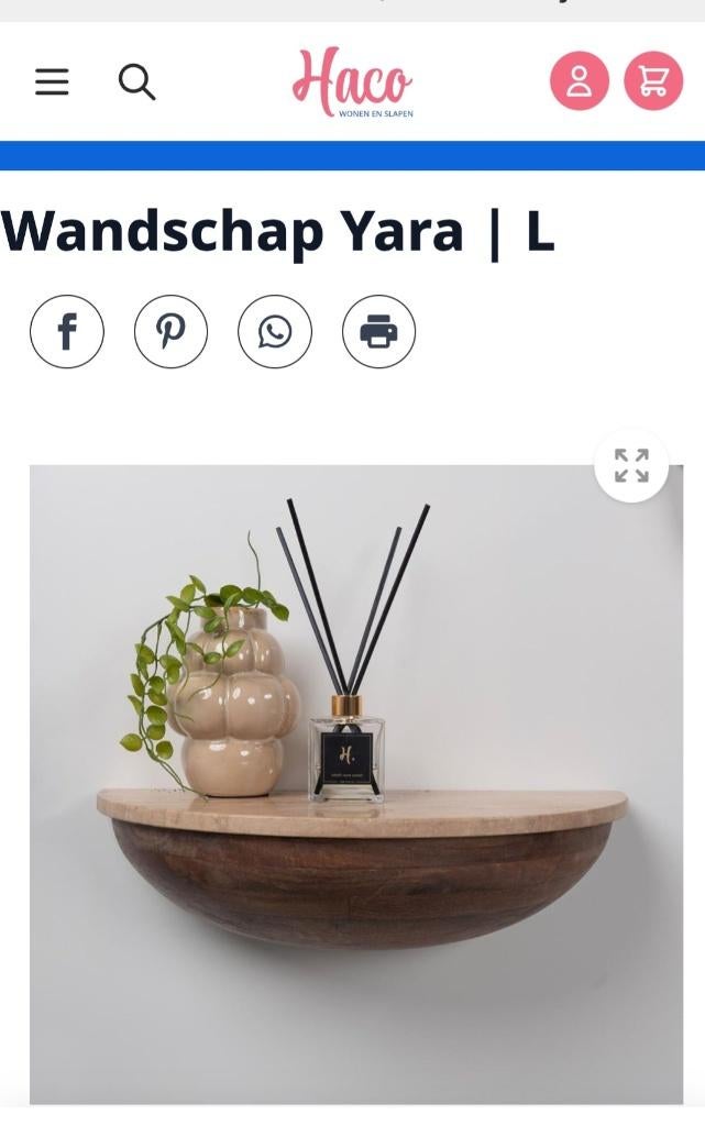 Prachtige wandplank van Travetin Mango hout, Huis en Inrichting, Woonaccessoires | Wandplanken en Boekenplanken, Ophalen of Verzenden