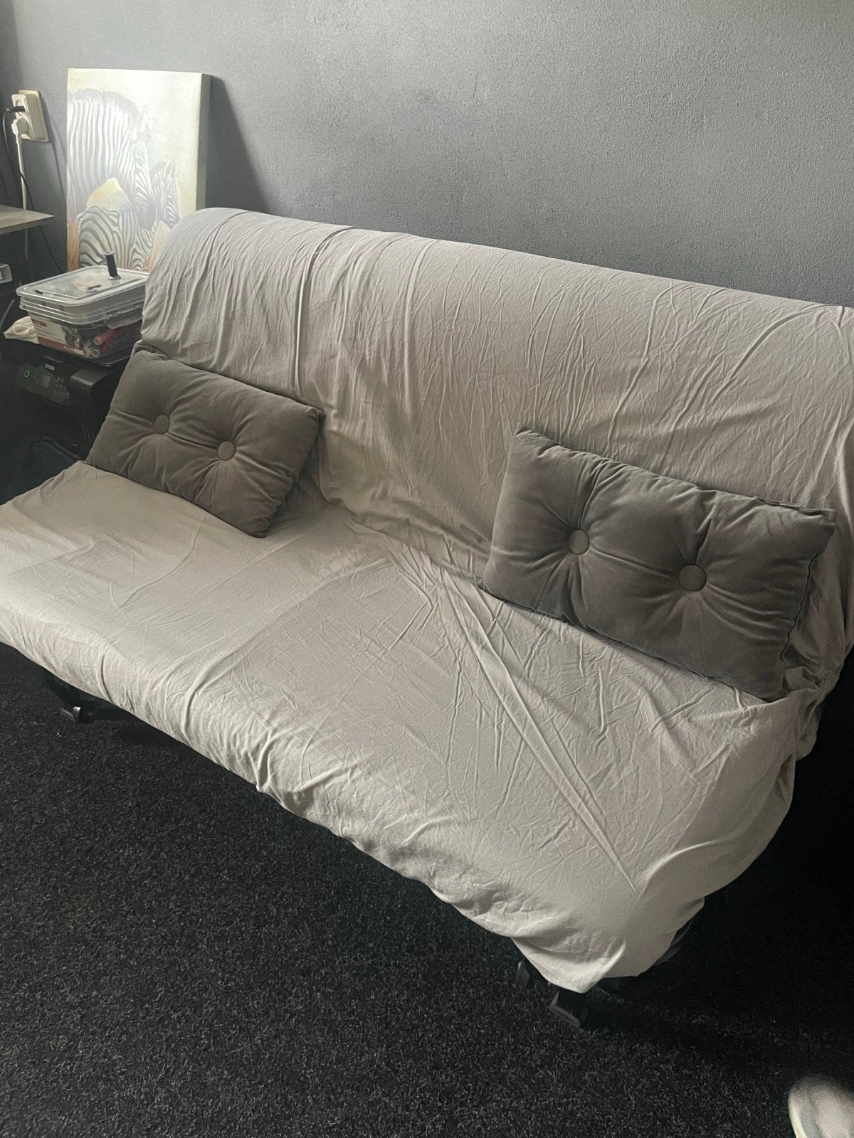 Praktisch opklapbed - ikea, Ophalen, Gebruikt, 140 cm, Twijfelaar