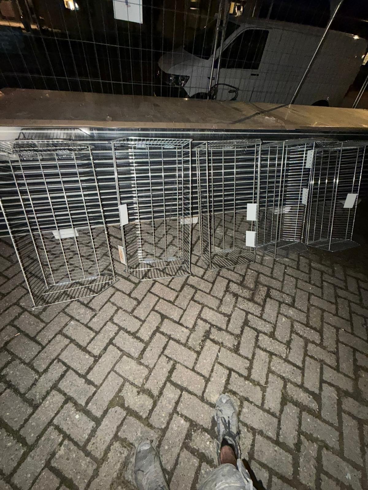 Opbergrek metaal - 5 stuks beschikbaar, Huis en Inrichting, Ophalen