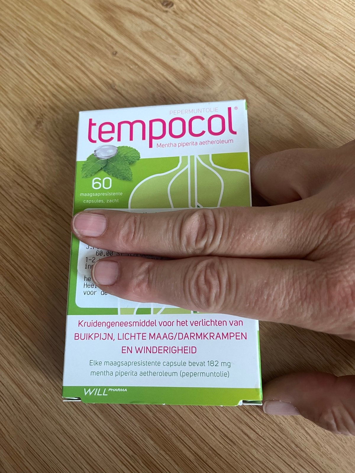 Tempocol tabletten - Pepermuntolie capsules, Ophalen, Nieuw, Overige typen