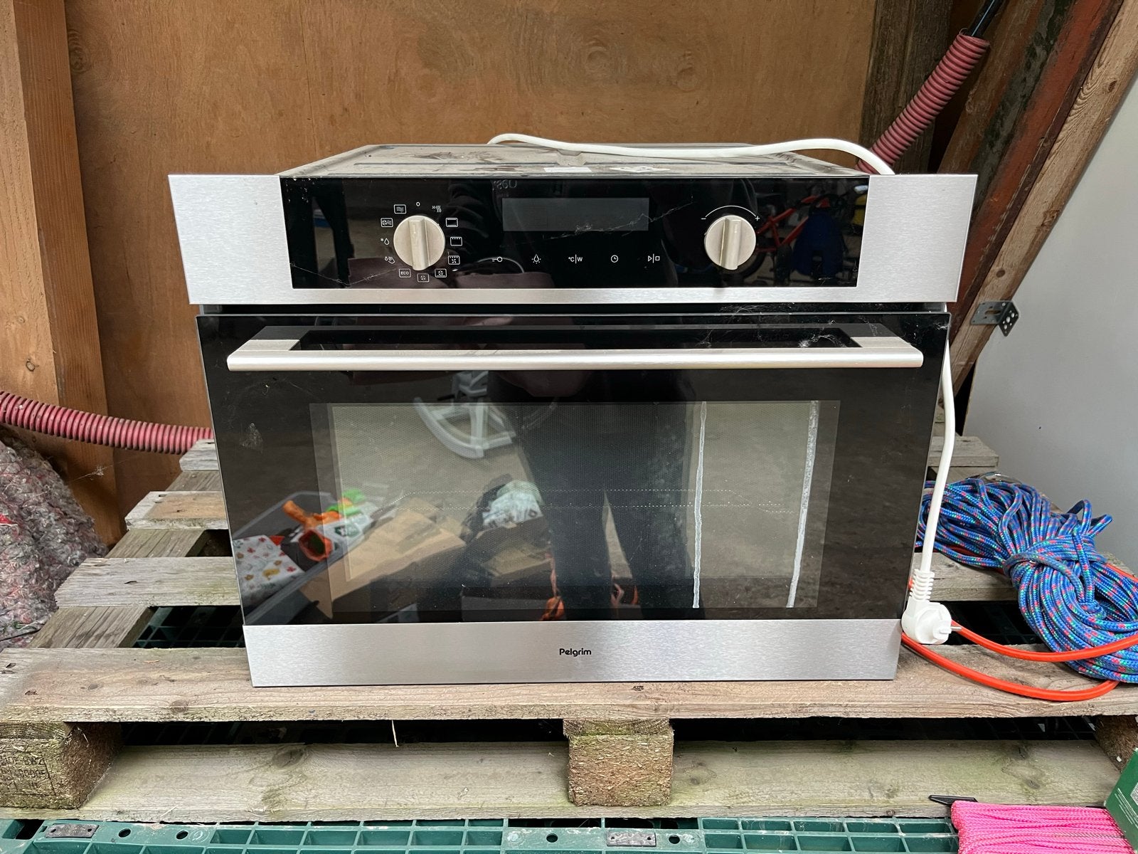Pelgrim Oven - Inbouw Heteluchtoven, Ophalen, 45 tot 50 cm, Gebruikt, Hete lucht