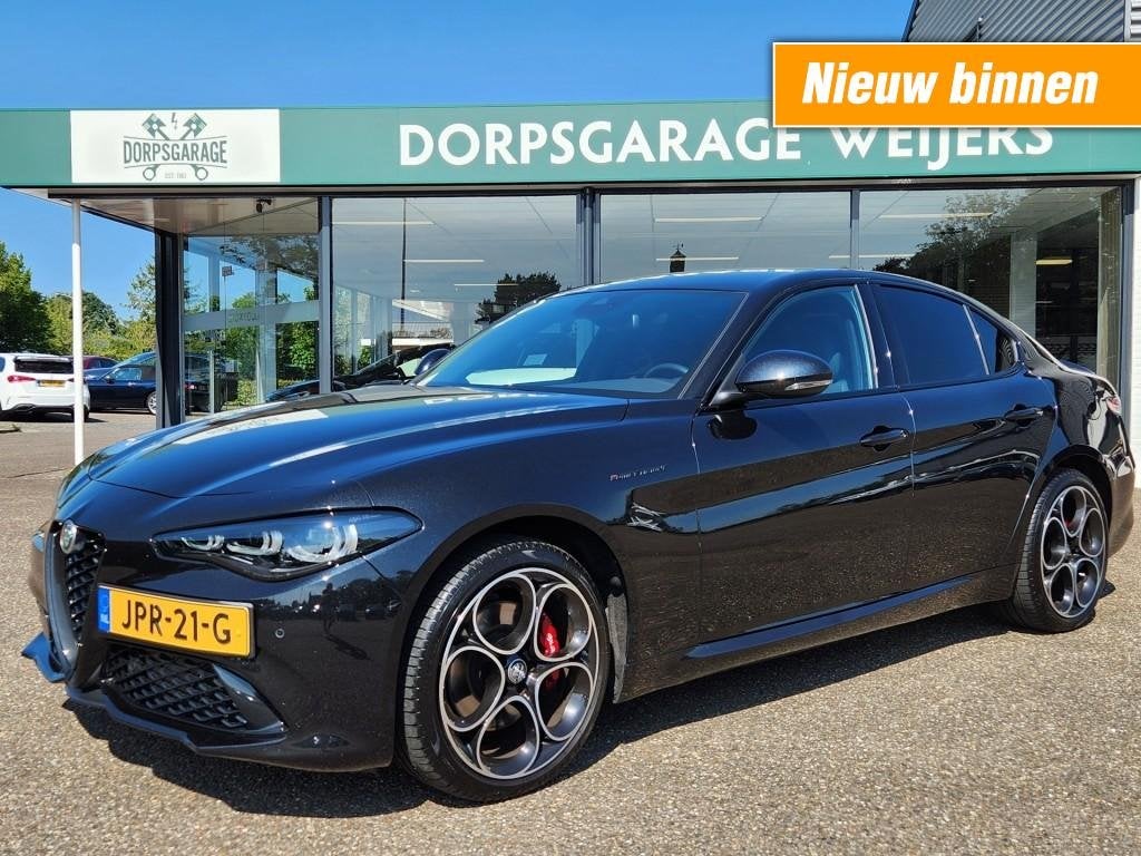 Alfa romeo GIULIA 2.0 T AWD Q4 Competizione, Leder, Adapt. C, Auto's, Alfa Romeo, 745 kg, Euro 6, Met garantie (alle), Zwart