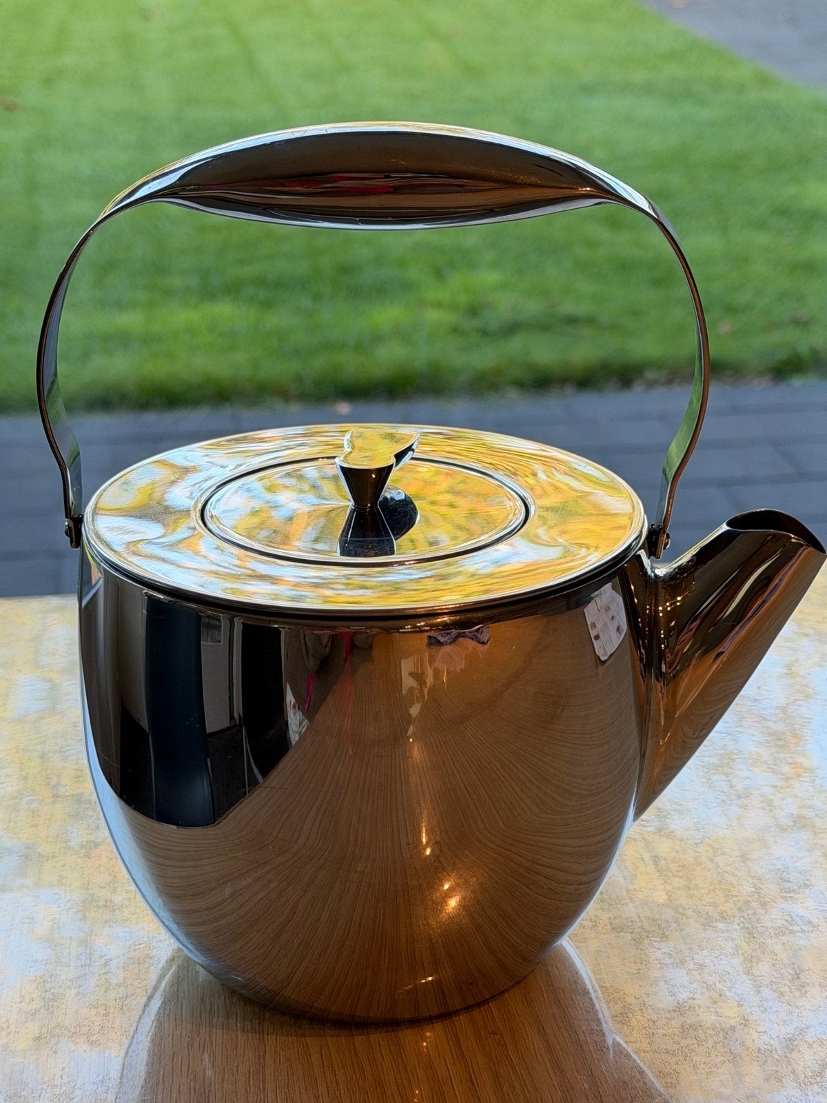 Bodum theepot met theefilter - Zo goed als nieuw, Theepot/fluitketel, Zilver, Bodum, Ophalen of Verzenden