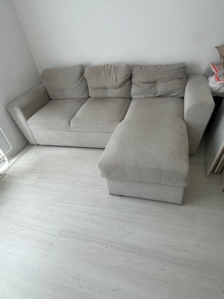Slaapbank chaise longue VEJLBY, Ophalen, Gebruikt, Driepersoons, 200 tot 250 cm