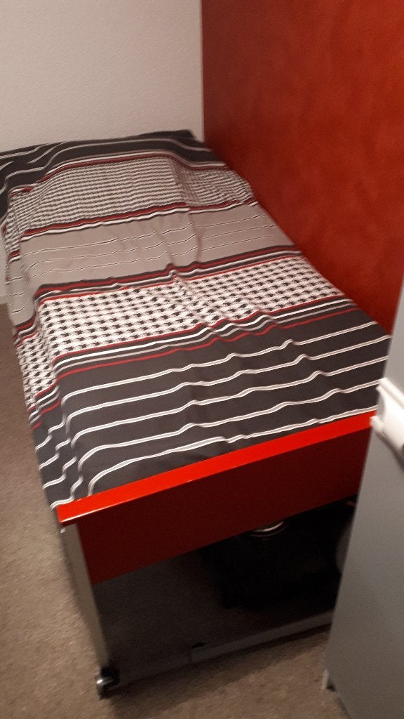 bed  met matras en dekbedovertrek Gratis af te halen, Ophalen, 90 cm, Eenpersoons, 200 cm