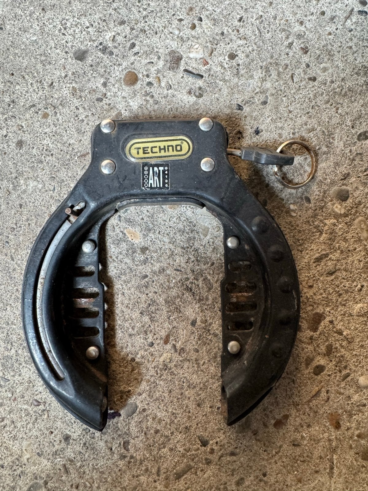 Techno ART fietsslot - Gebruikt, Ophalen of Verzenden, Gebruikt