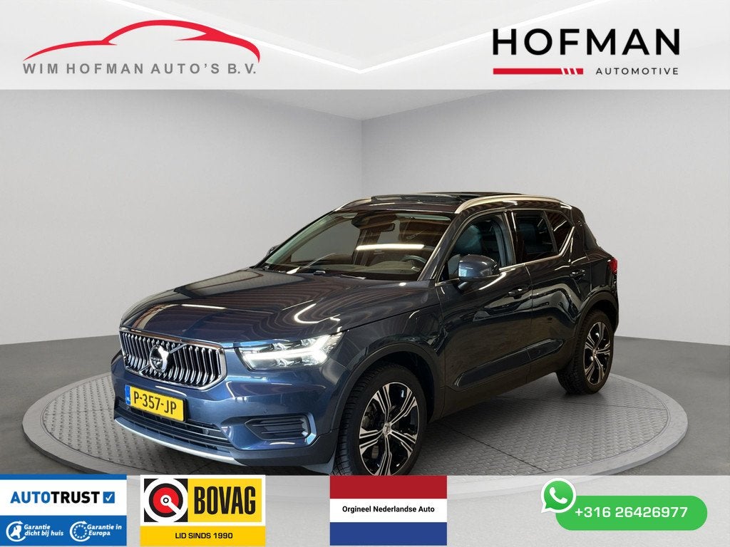 Volvo XC40 1.5 T5 Recharge Inscription Camera Trekhaak Pano, Auto's, Volvo, Met garantie (alle), Blauw, Bedrijf, Hybride Elektrisch/Benzine