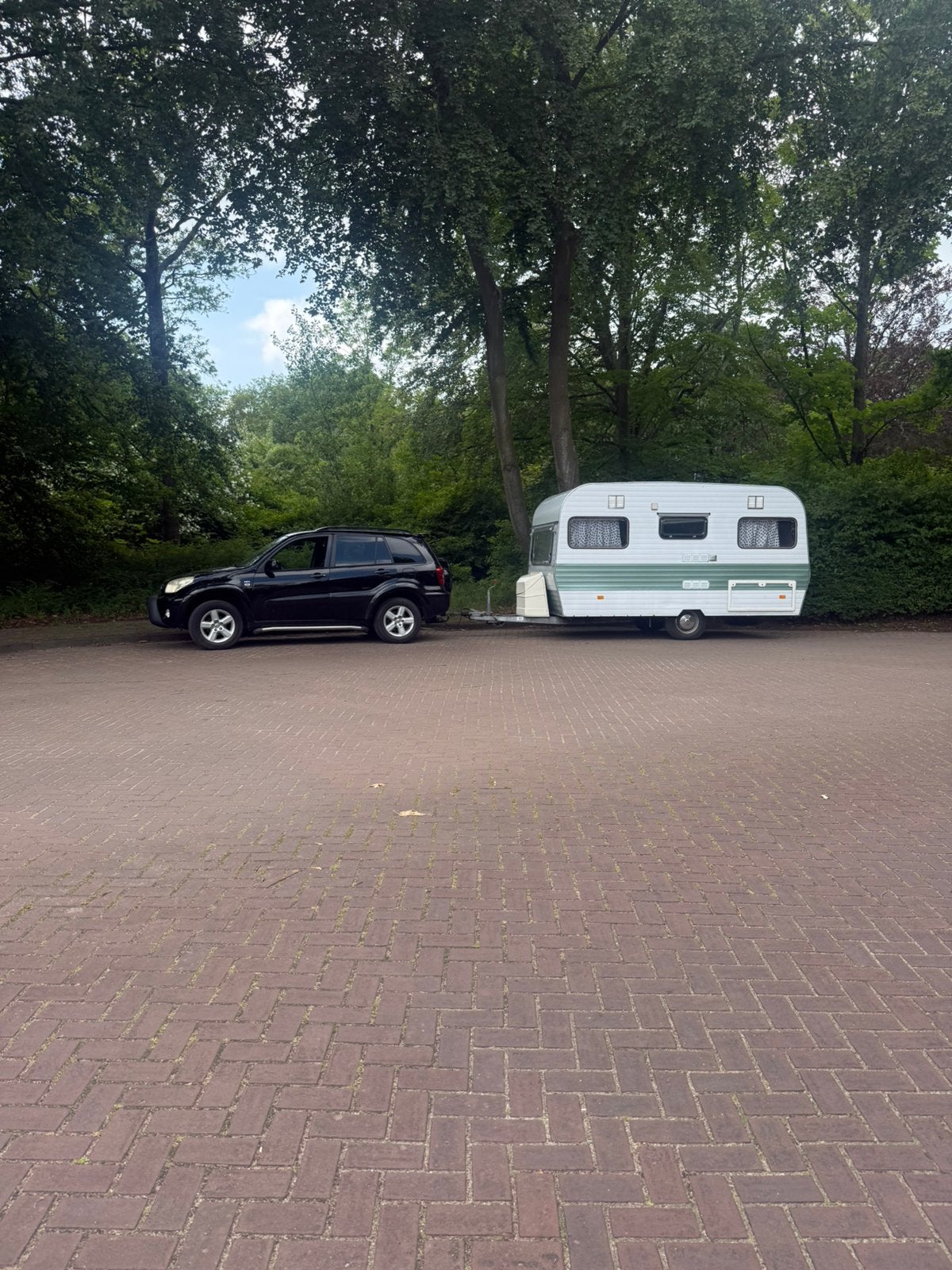 Te koop: Retro Château Touring 390, Caravans en Kamperen, Caravans, Vast bed, Treinzit, 500 - 750 kg, Tot en met 4