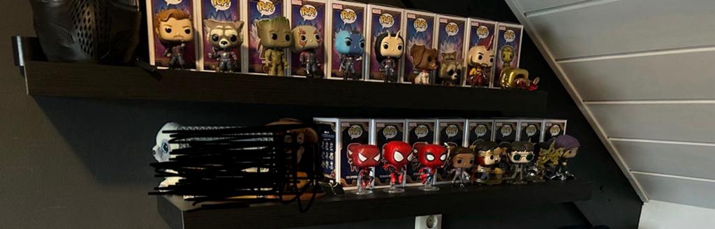 Funko pops 2 sets (Spiderman/Guardians Of The Galaxy), Verzamelen, Poppen, Ophalen, Zo goed als nieuw, Pop