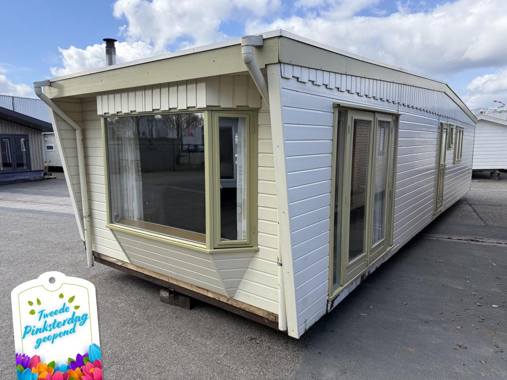 Saricar Chalet 12.60 x 3.80 m 2 Slp Winterhard, Caravans en Kamperen, Stacaravans, Niet ingevuld, Niet ingevuld, Niet ingevuld