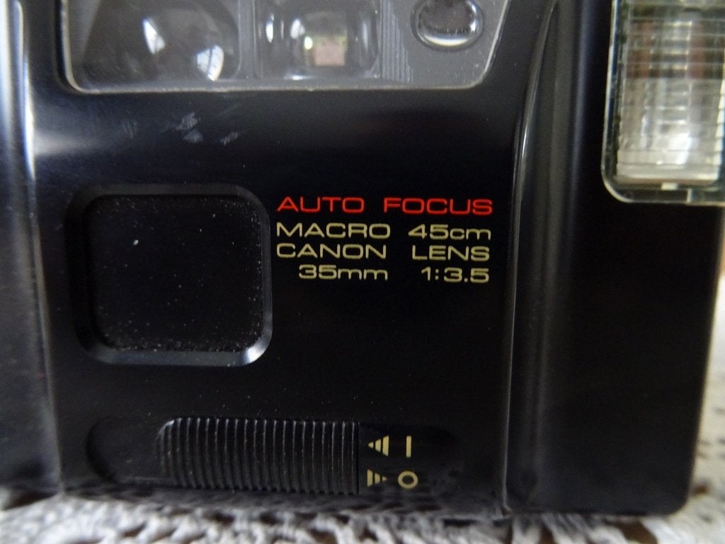 Curiosa vintage Canon camera fotocamera Canon Sprint 1985, Audio, Tv en Foto, Fotocamera's Analoog, Gebruikt, Canon, Compact, Onbekend