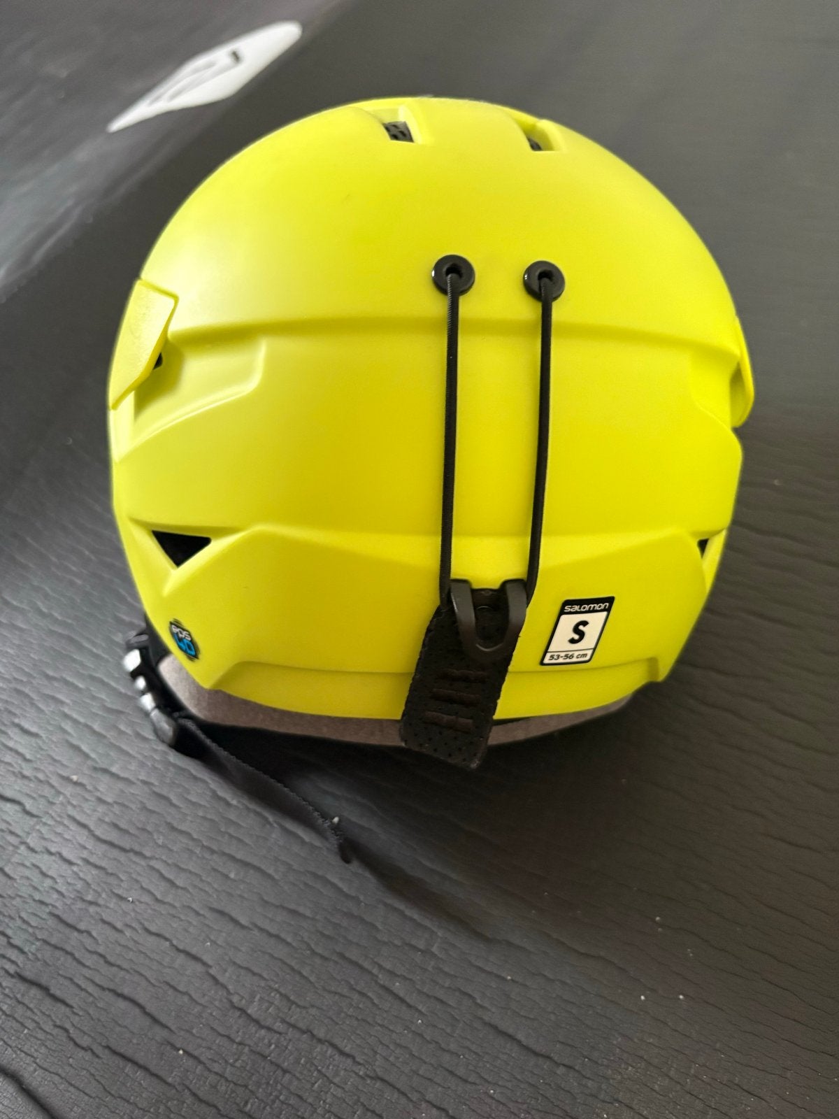 Salomon skihelm S geel, Ophalen of Verzenden, Zo goed als nieuw, Maat 36 (S), Overige typen