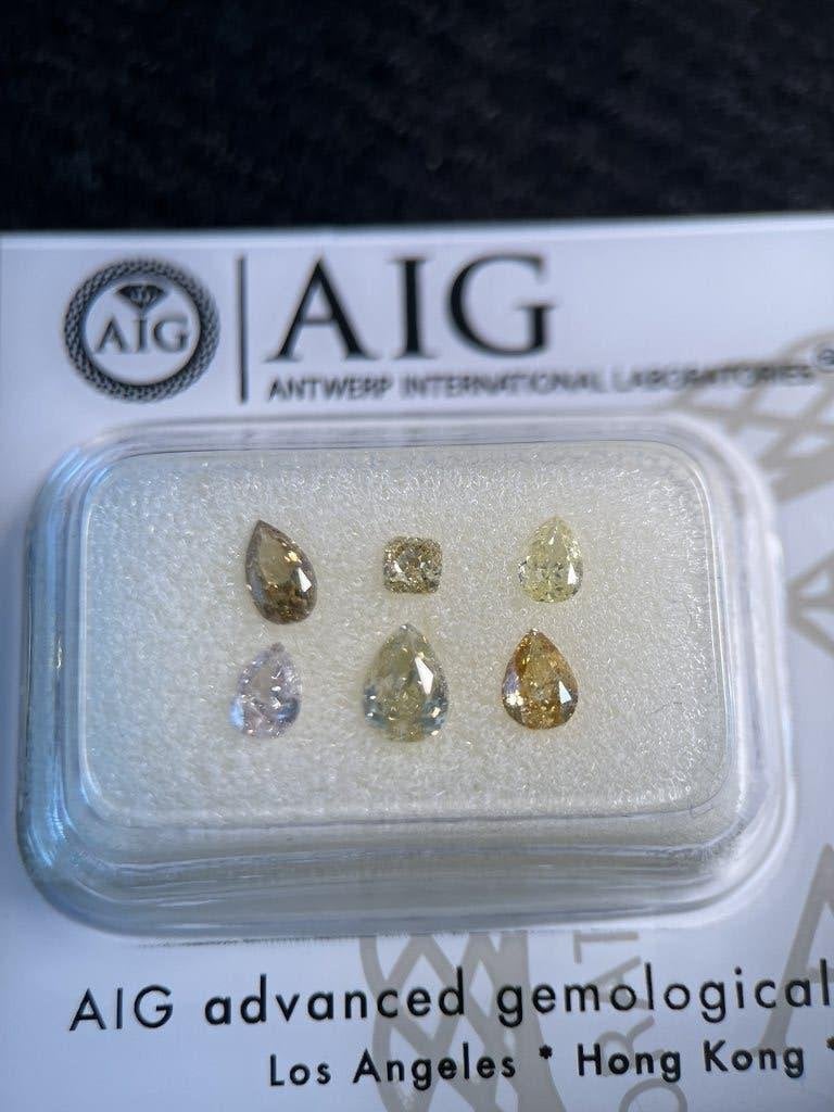 6 VERY GOOD diamanten mix-cut 1,00 ct (278), Ophalen of Verzenden, Nieuw