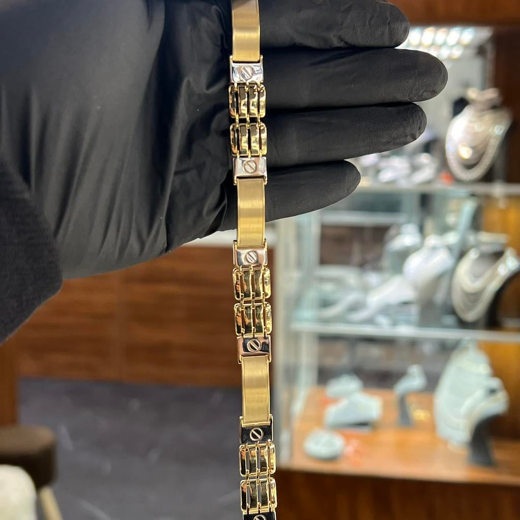 14k gouden armband heren, Ophalen of Verzenden, Zo goed als nieuw, Goud