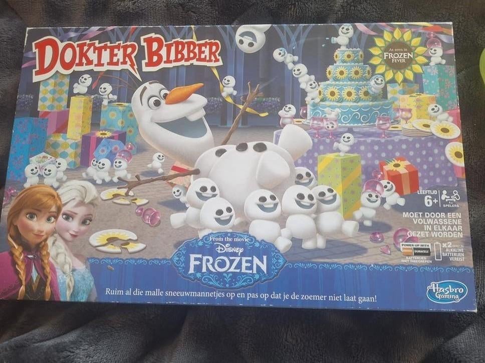 Dokter Bibber Disney Frozen Fever Compleet Spel, Een of twee spelers, Ophalen of Verzenden, Gebruikt, Hasbro Gaming