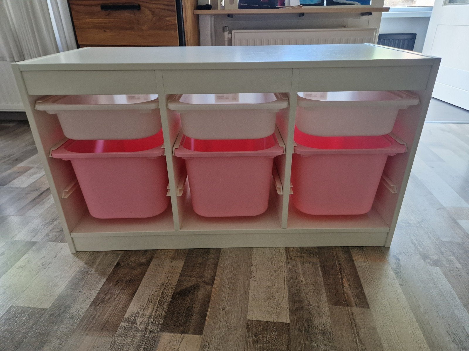 Ikea trofast opbergkast met bakken in nette staat, Kast, Zo goed als nieuw, 75 tot 100 cm, Minder dan 50 cm