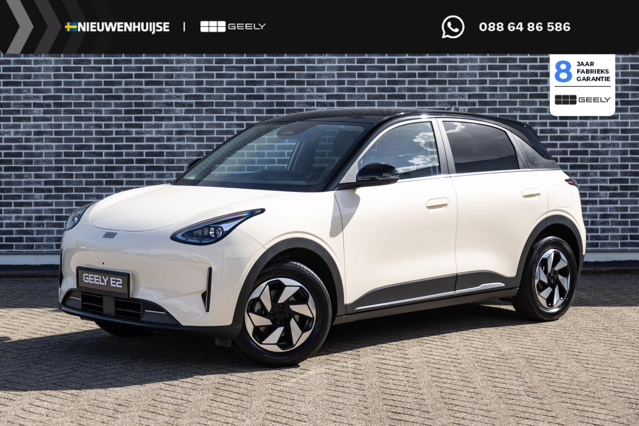 Geely E2 Ultra 47 kWh | 345km WLTP | 80kW Snelladen | Two-To, Auto's, Verwarmde buitenspiegels, 1340 kg, E2, 116 pk
