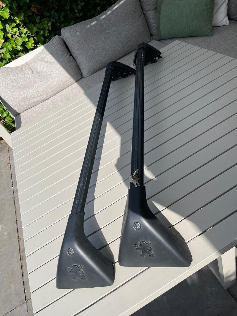 Originele Peugeot 5008 Dakdragers Set (2009-2017) + Sleutels, Ophalen, Zo goed als nieuw