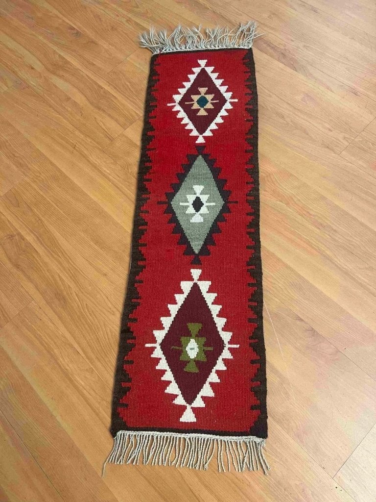 Vintage kelim kleed met foam mat 100/30 cm, Gebruikt, Ophalen of Verzenden, Mon Plaisir 19, Etten-Leur, Netherlands, DJT De Juiste Toon