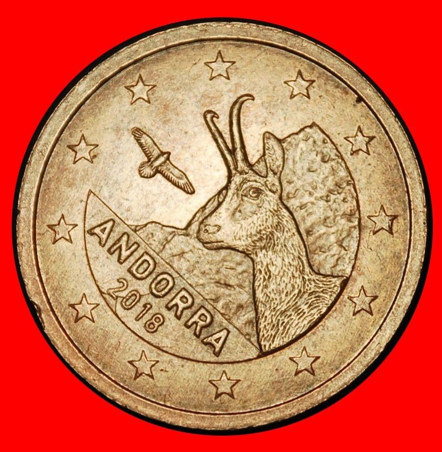 Ⰺ FRANCE AND SPAIN (2014-2025): ANDORRA 2 EURO CENTS 2018!, Ophalen of Verzenden, Overige landen, 2 cent, Losse munt